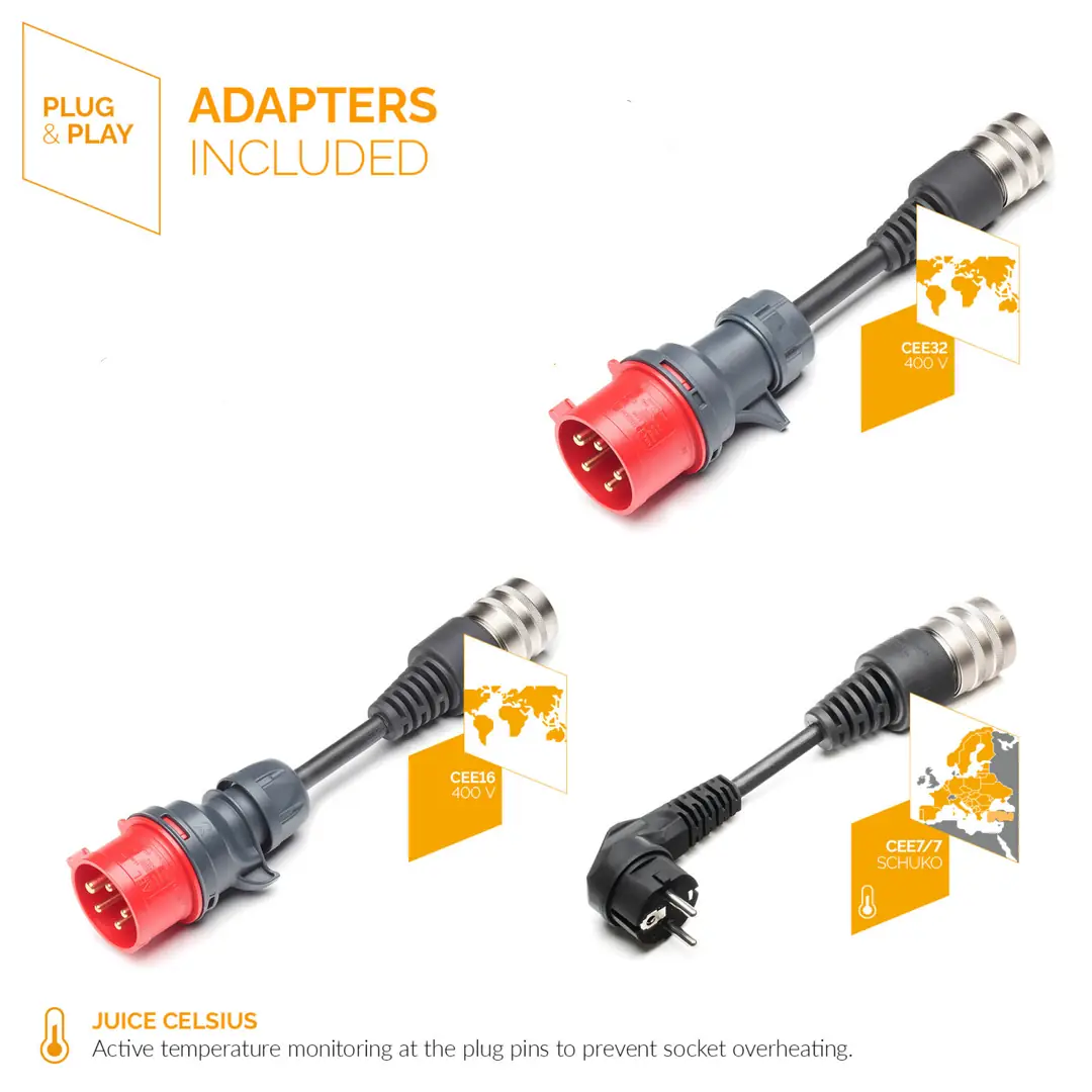 Juice Booster 2 TR Set Taşınabilir Elektrikli Araç Şarj İstasyonu - Görsel 3