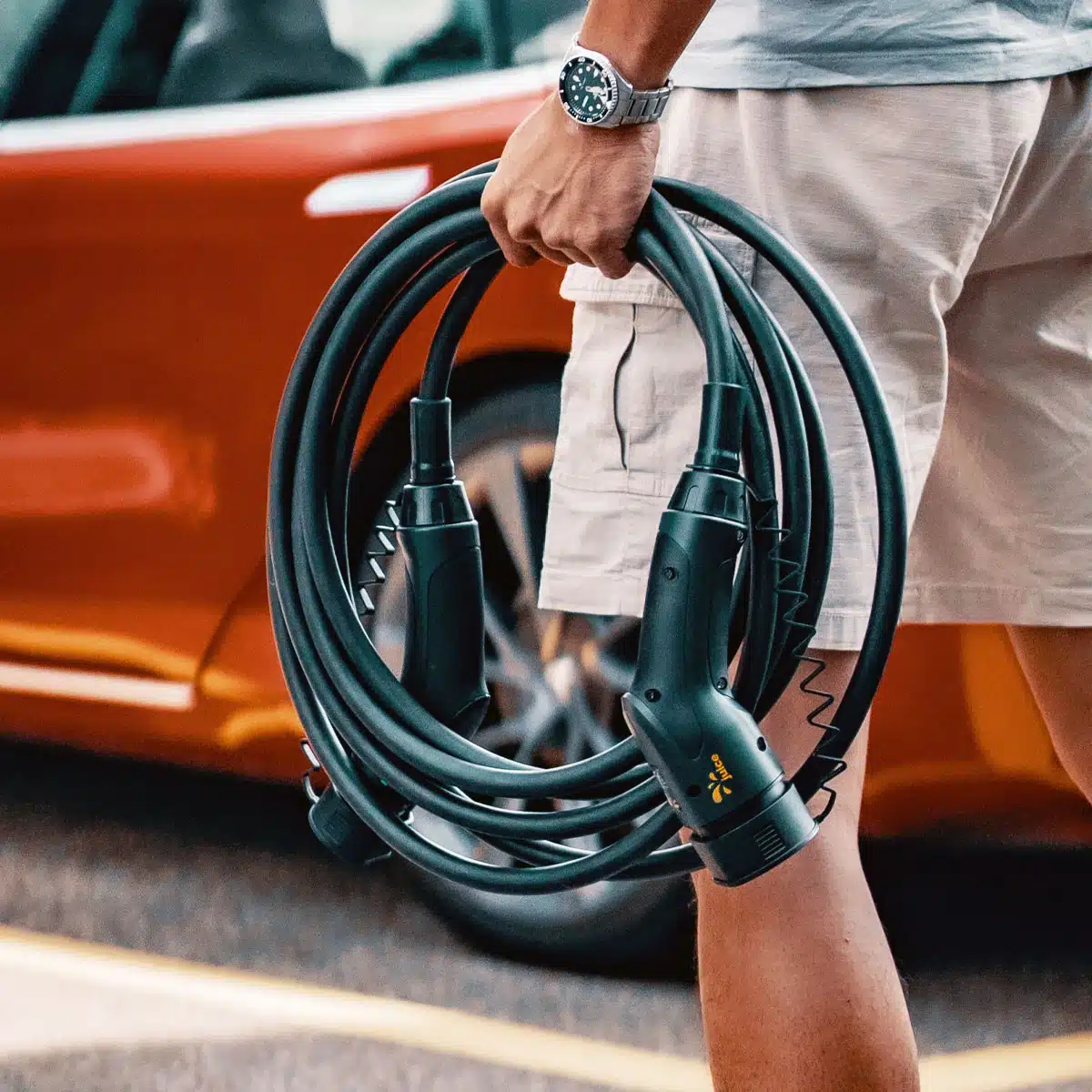 Juice Flow 22kW Elektrikli Araç Şarj İstasyonu Type 2 Kablosu 6 Metre