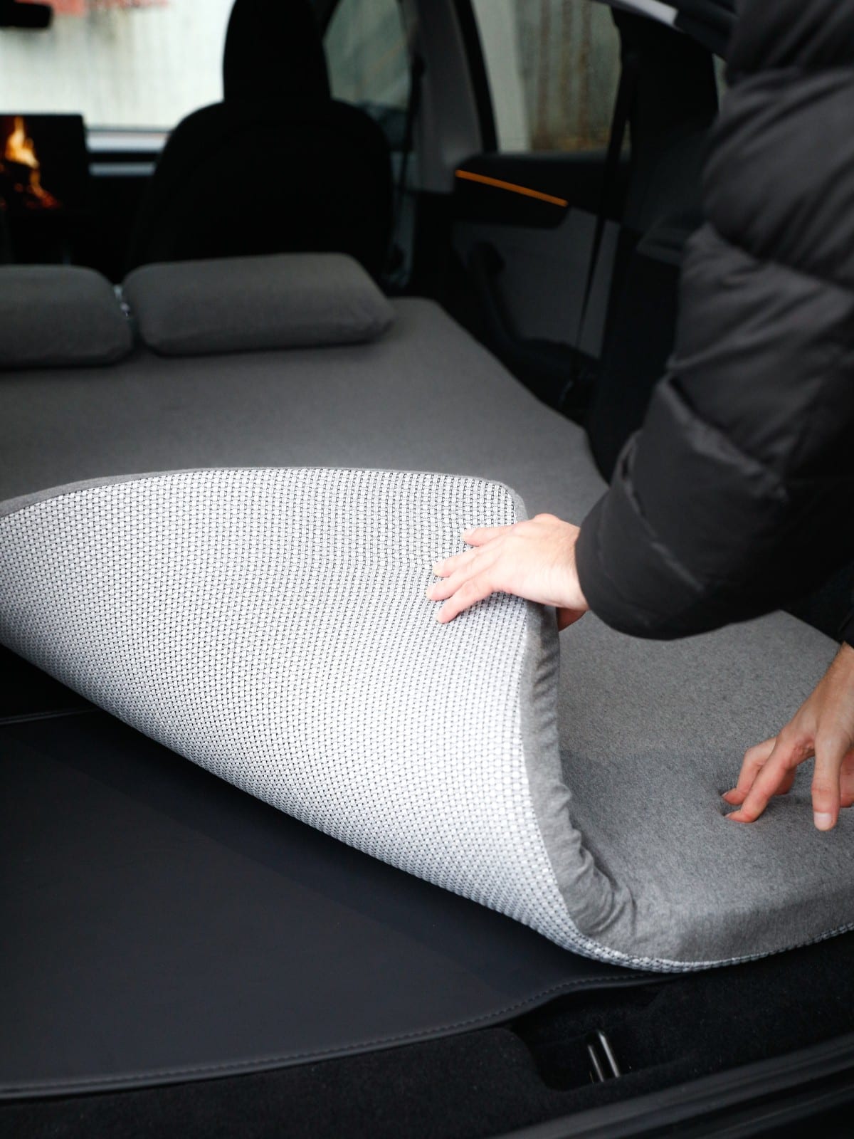 Tesla Model Y (180x112x5) Juniper Uyumlu Visko Kamp Yatağı Seti - Görsel 4